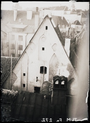 Tallinn, Pikk tänav 12, Riesenkampfi maja otsaviil Mündi tänava pool.  duplicate photo