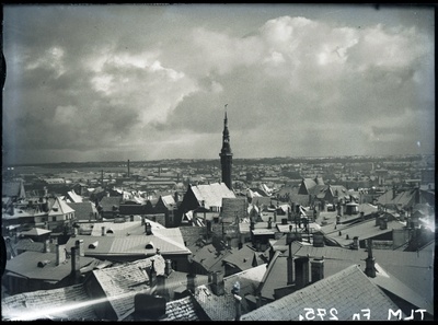 Tallinn, vaade Toompealt, keskel Raekoda.  similar photo