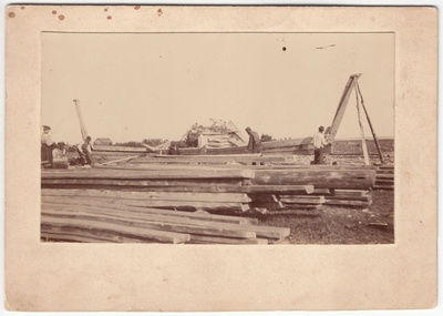 Construction of the sailing ship "Always"  duplicate photo