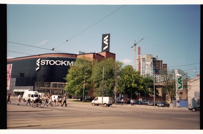 Stockmann's storehouse in Tallinn at the corner of Tartu highway and Liivalaia Street  similar photo