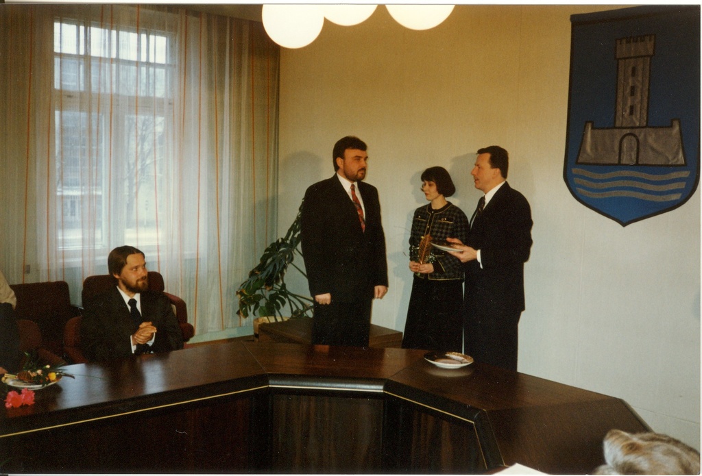 foto, Aasta isik 1993 laureaadid Üllar Vahtramäe ja Urmas Sisask