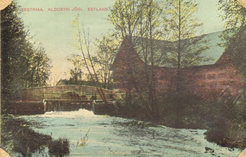värviline postkaart, Kloostri jõgi 20.saj. alguses