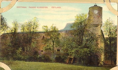 värviline postkaart, Padise klooster 20.saj. alguses  duplicate photo