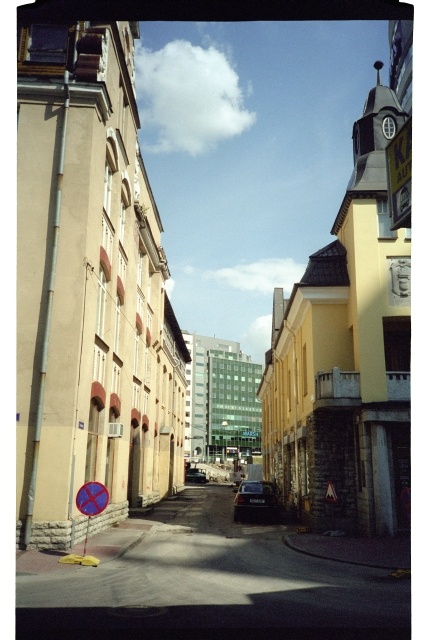 View from Maakri Street to Tornimäe Street in Tallinn