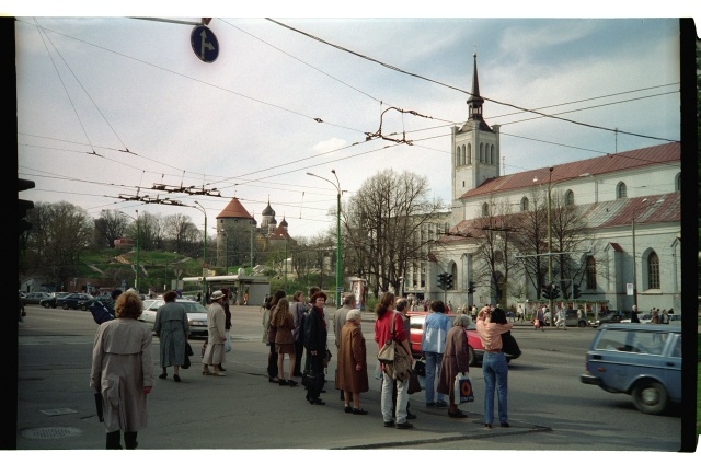 View of the Freedom Square in Tallinn