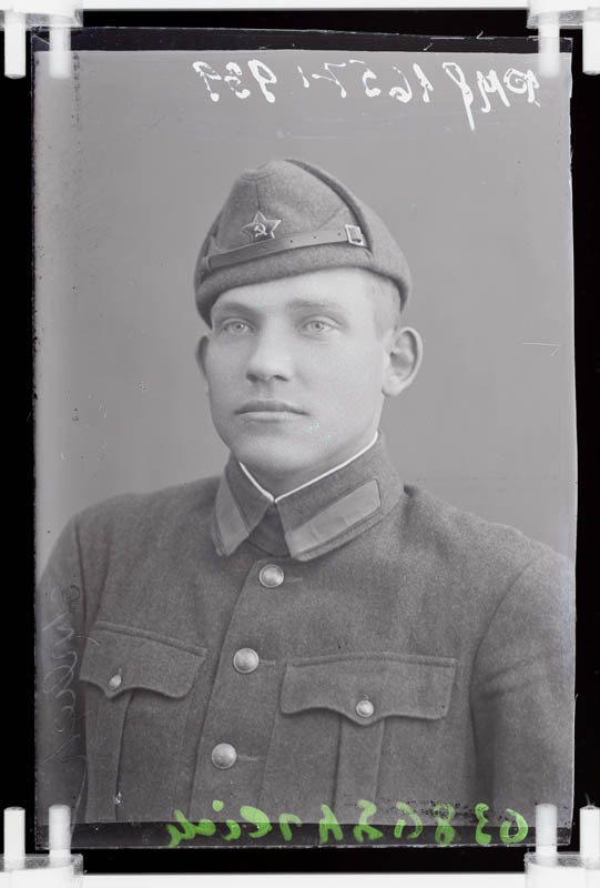 klaasnegatiiv ja foto, Rudolf Ehrlich, rinnaportree, Paide 1930-ndad a.