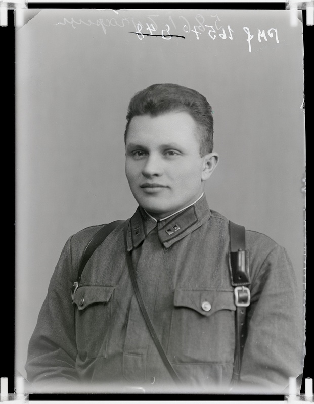 klaasnegatiiv, Bugarin, mehe poolportree, Paide 1930-ndad a.
