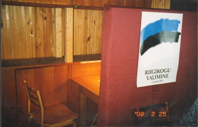 värvifoto 2003.aasta Riigikogu valimised Järvamaal Ahulas