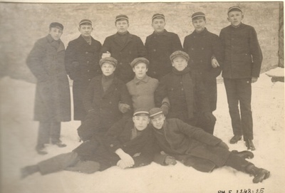 foto, Paide Poeglaste Gümnaasiumi jalgpallimeeskond 1923.a.  duplicate photo