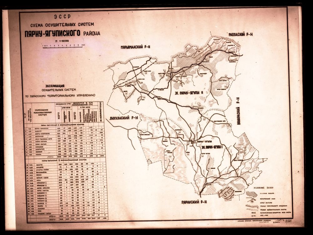 Pärnu-Jaagupi rajooni maakuivendussüsteemide plaan