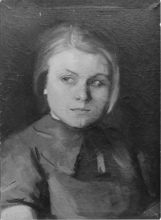 Fotokoopia A.Miikmaa maalist "Tüterlapse portree"