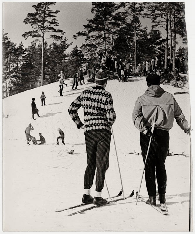 Photo. Skiers in the Palivere Mountains, February 1969.