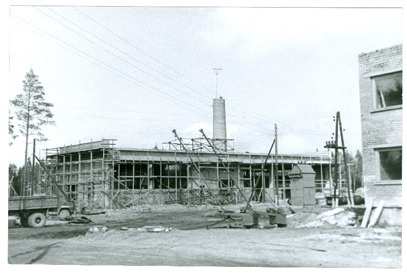 Photo. Palivere Building Materials Factory boiler in 1969.