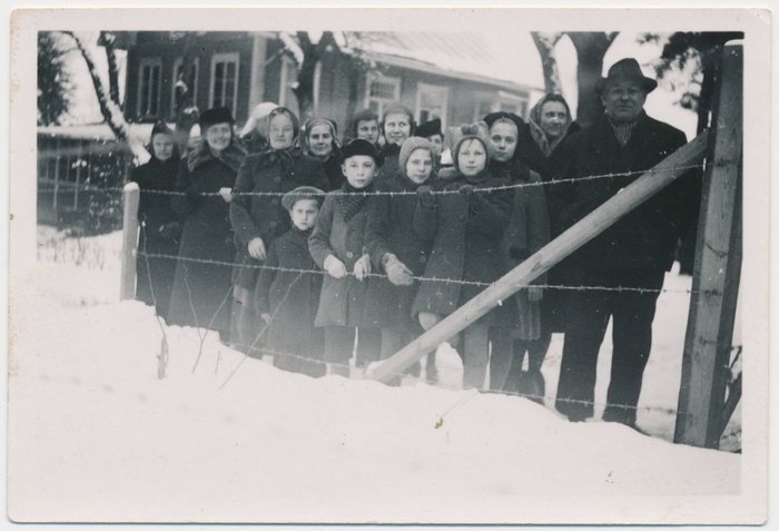 Foto. Mihkel Sergo põgenikelaagris 1944-45
