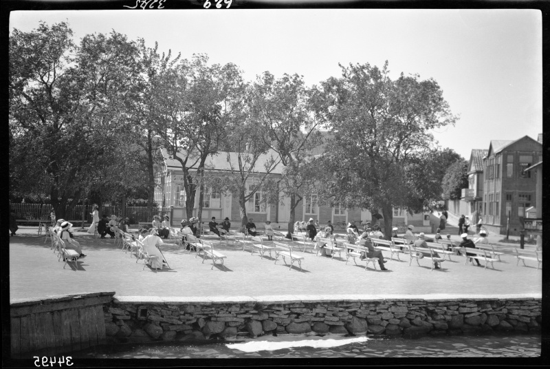Square in front of the sound hall.