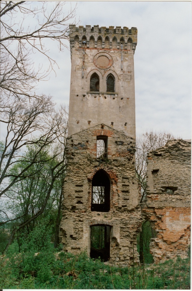 Paint photo The ruins of Lehtse Manor 1998