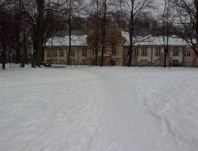 Swimmers at the new field of the Tartu Institute of Teachers rephoto