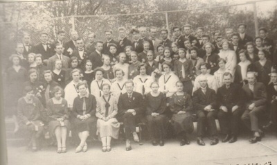 foto, Paide Ühisgümnaasiumi 3. lennu lõpetajad 1927.a.  duplicate photo