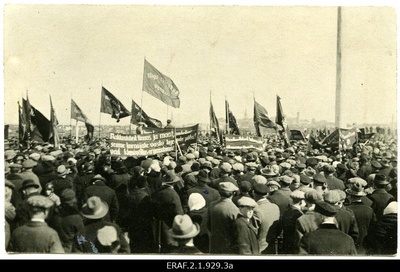 1. mai meeleavaldus Tallinnas Stroomi rannas 1927.a.  duplicate photo