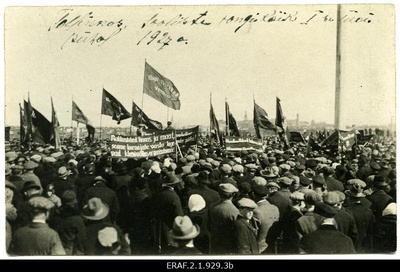 1. mai meeleavaldus Tallinnas Stroomi rannas 1927.a.  duplicate photo