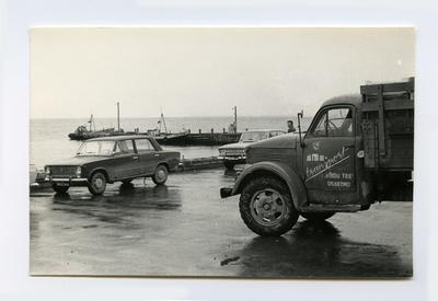 Viinistu fishing industry performs a plats and a port bridge  similar photo
