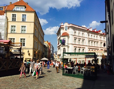 Tallinn, Vanalinn, Vana turg (Vanaturu kael). rephoto
