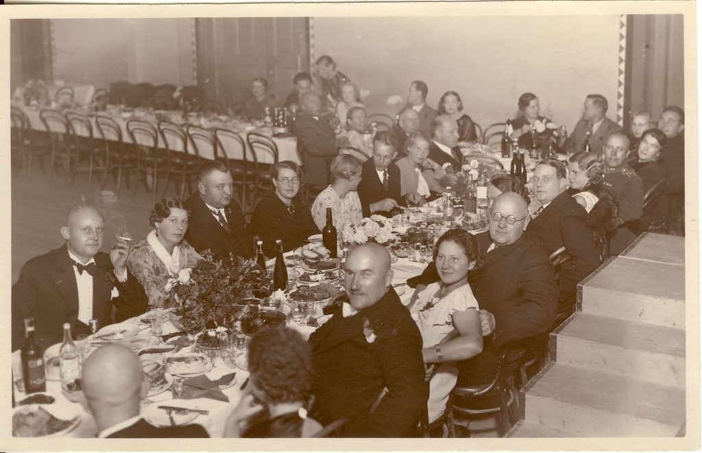 foto, pulmapidu (Suitsu pulmad) Paide Rahvamajas 29.08.1936.a.