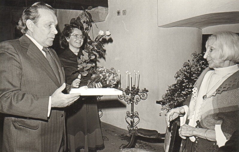 foto Helmi Tohvelmani 80. juubel 1980