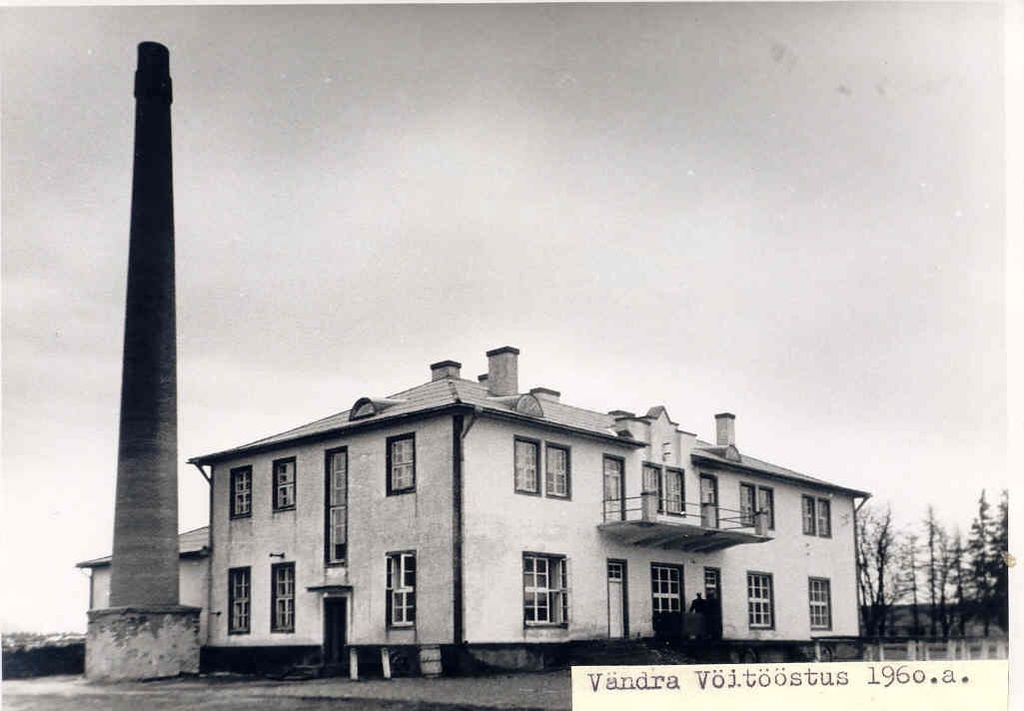 Vändra Butter Industry main building in 1960s.