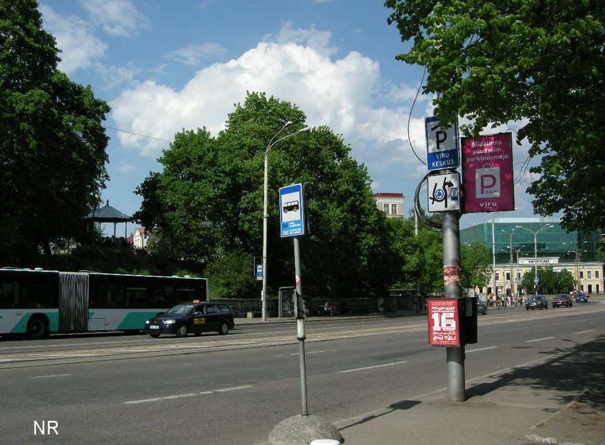 Tallinn, Vene turg, vaade edelast, taga Viru värava mägi ja pritsimaja. rephoto