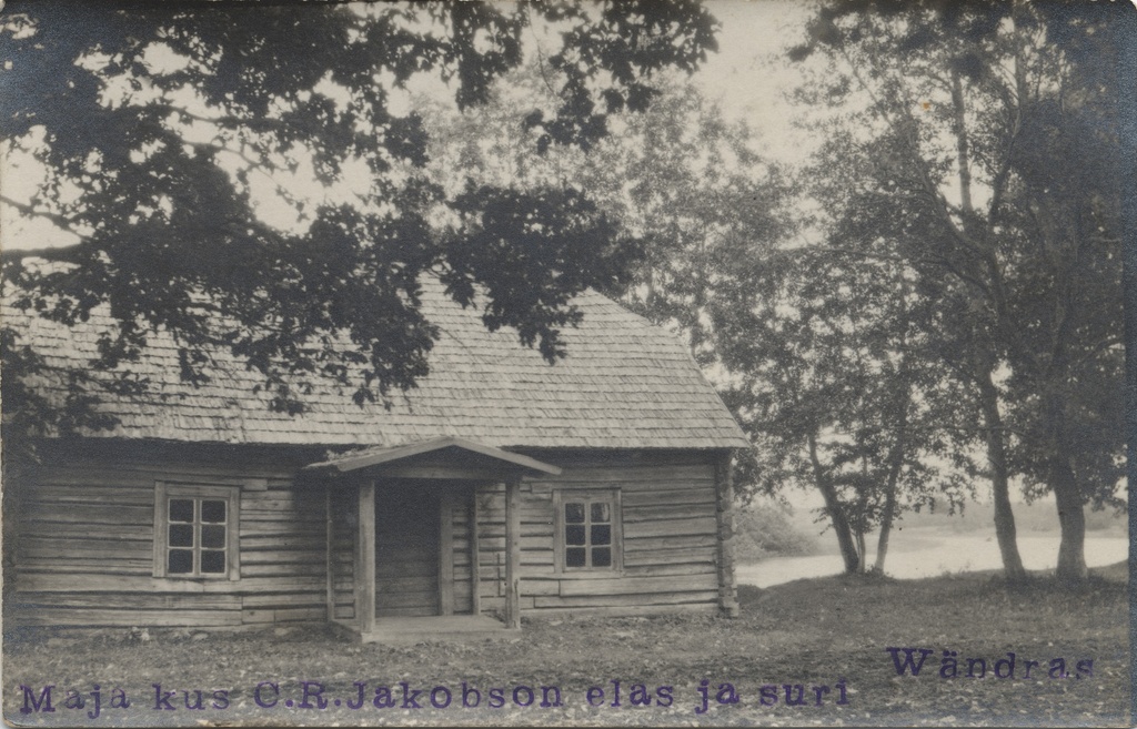 House where C. R. Jakobson lived and died in Wändra