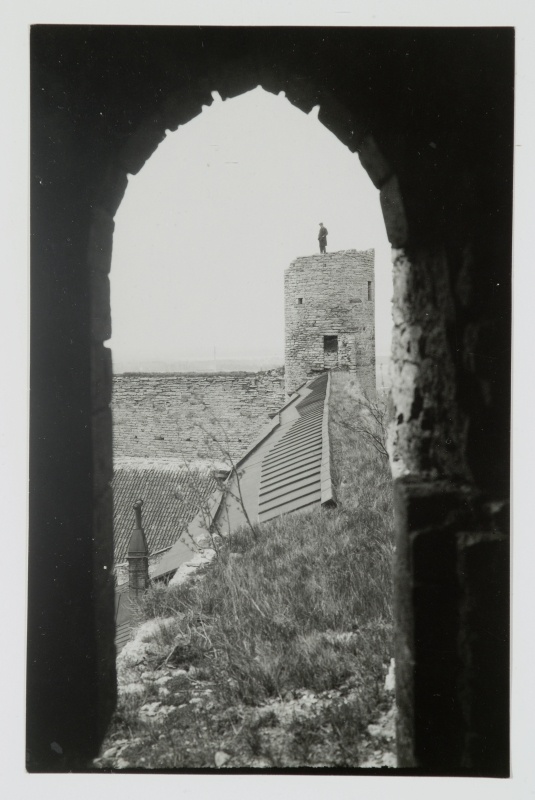 Wall of Toompea Castle - view of the tower