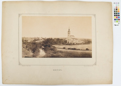 Heinaturg (Vabaduse väljak) and Harju Street - view from Harjumägi to the church of Jaan.  duplicate photo