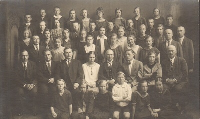 foto Paide Linna Algkooli VI klass 1926  duplicate photo