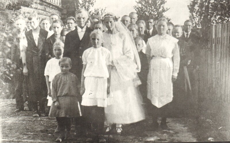 fotokoopia Aliine ja Eduard Mikseri pulmad 1923