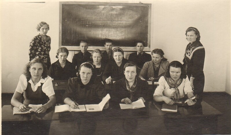 foto, grupifoto Vodja Põllutöökooli õpilased 1938.a.