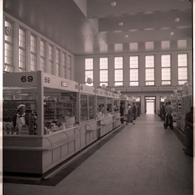 Tartu, internal view of the market building.  duplicate photo