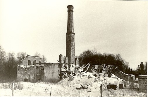 foto, Vodja mõisa varemetes majandushoone 1986.a.