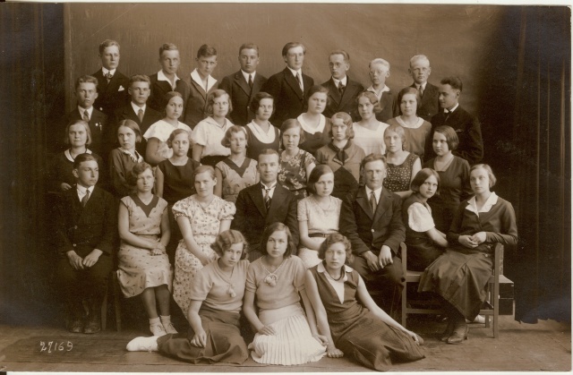 foto Paide Ühisgümnaasiumi 3.klass 1932-33