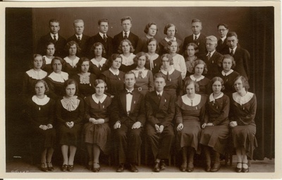 foto Paide Ühisgümnaasiumi  11.lend 1935  duplicate photo