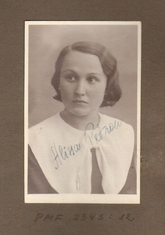 foto, Paide Järvamaa Ühisgümnaasiumi õpilane Alissa Petron-Unt 1935
