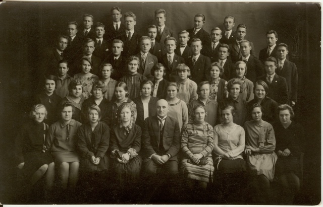 foto Järva Maakonna Paide Ühisgümnaasiumi 5.klassid 1928