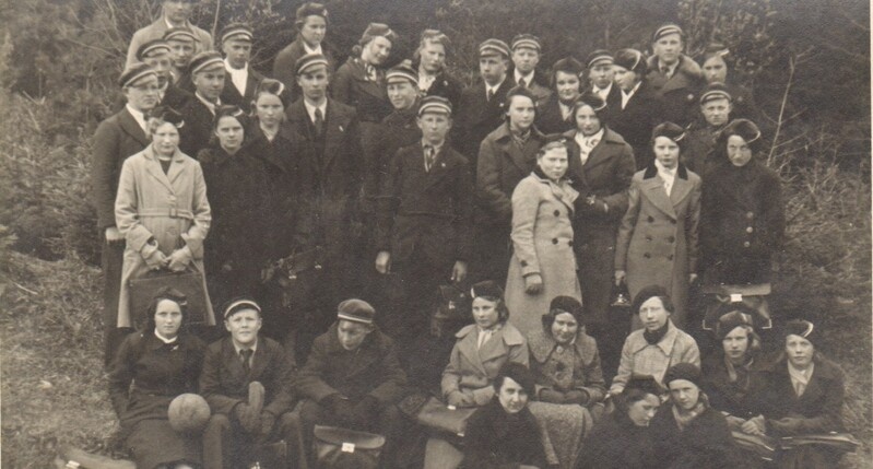 grupifotol kooliõpilased Porkunis 1930-ndad
