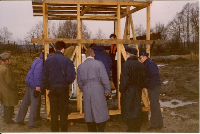 värvifoto Särevere puhastusseadmete käikulaskmisel 1990-ndad