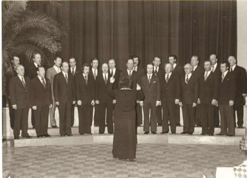 foto, Paide TREV-i meeskoori aastapäev 1977.a.