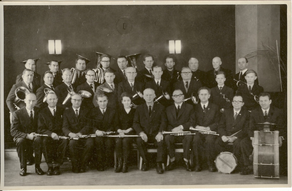 foto, Paide Tarbijate Kooperatiivi puhkpilliorkester 1960-ndatel a.