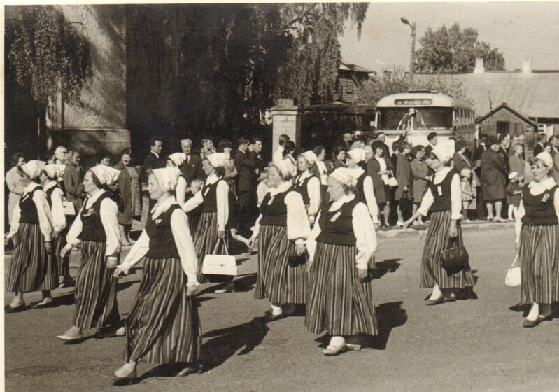 foto Paide rajooni laulupäev 1969