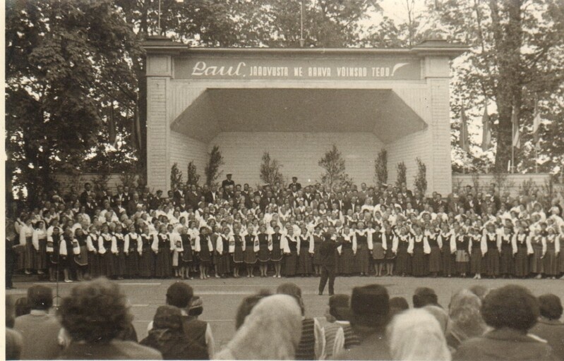 foto Paide rajooni laulupäev 1969