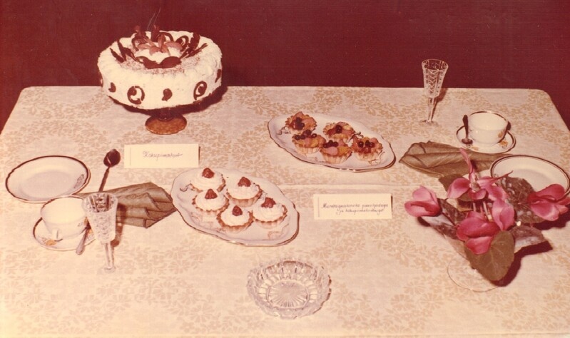 foto ÜTE Ühenduse kondiitrite võistlustööd Paide 1978