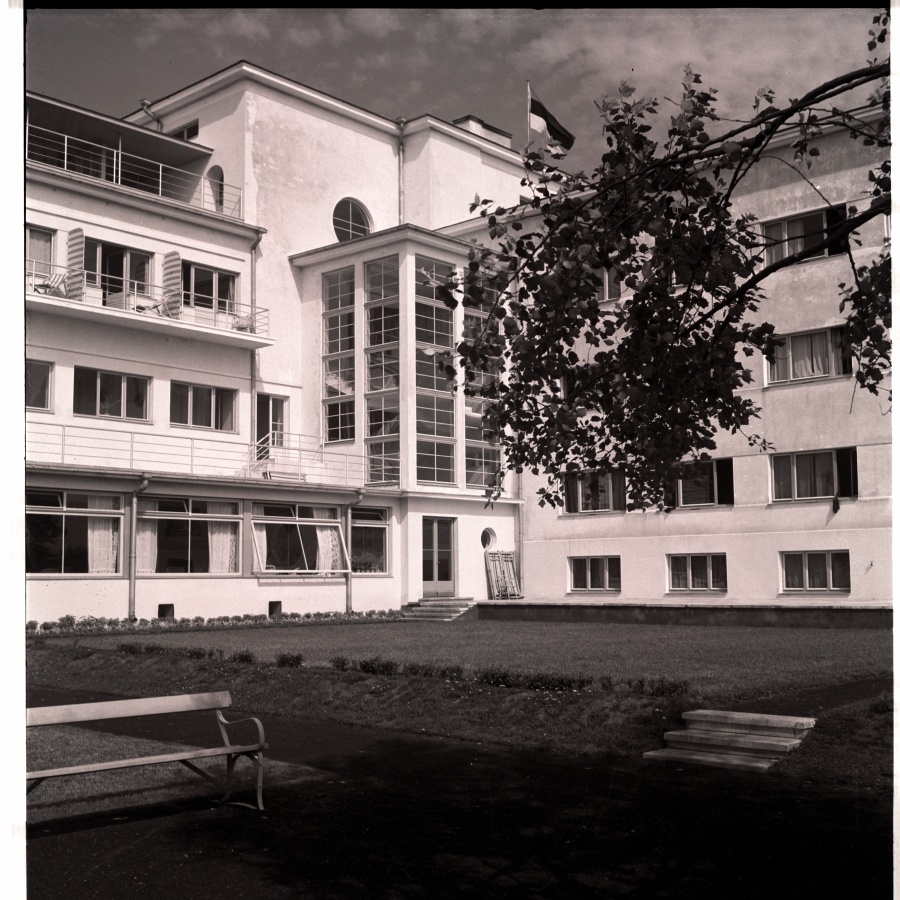 Pärnu, view of the beach hotel.